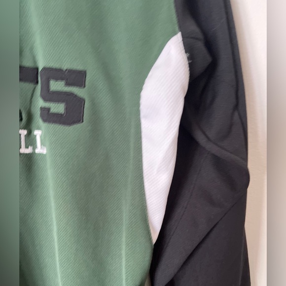 NFL Team Apparel New York Jets Quarter Zip Sweatshirt Youth Large - Picture 10 of 10